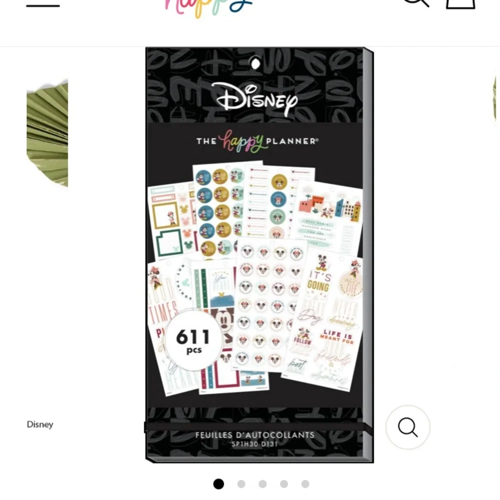 NIP Disney Princess Planner Accessories & 611 Disney Stickers